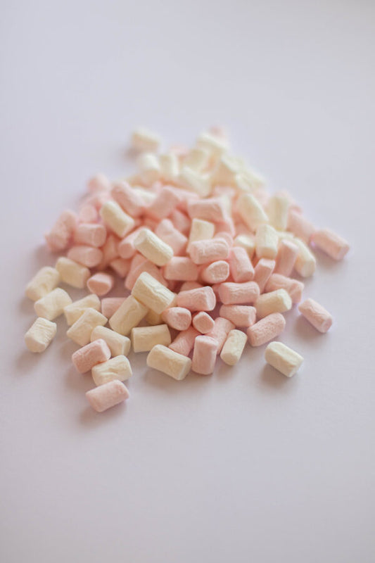 Mini zefīri Marshmallow balts/ rozā 25g