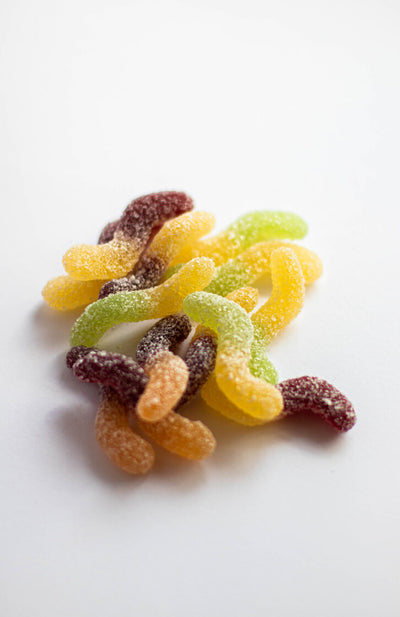 Jelly worms without gelatin, lactose and gluten free 50g