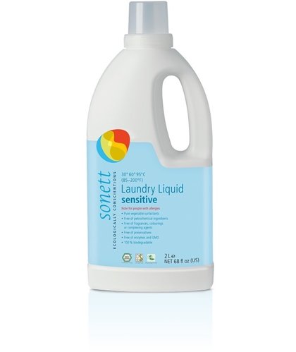 Liquid laundry detergent, unscented, Sonett