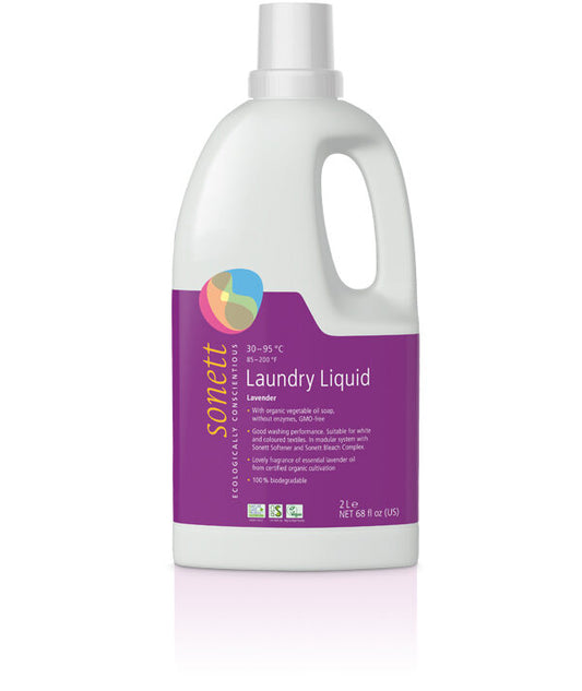 Liquid laundry detergent with lavender, Sonett