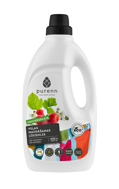 All-purpose laundry detergent with raspberries